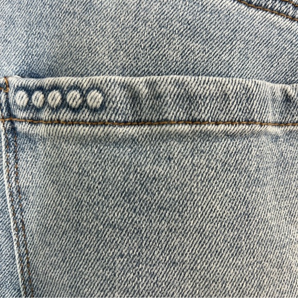 Blank NYC The Madison Crop high rise jeans light wash button fly release… - Picture 11 of 12